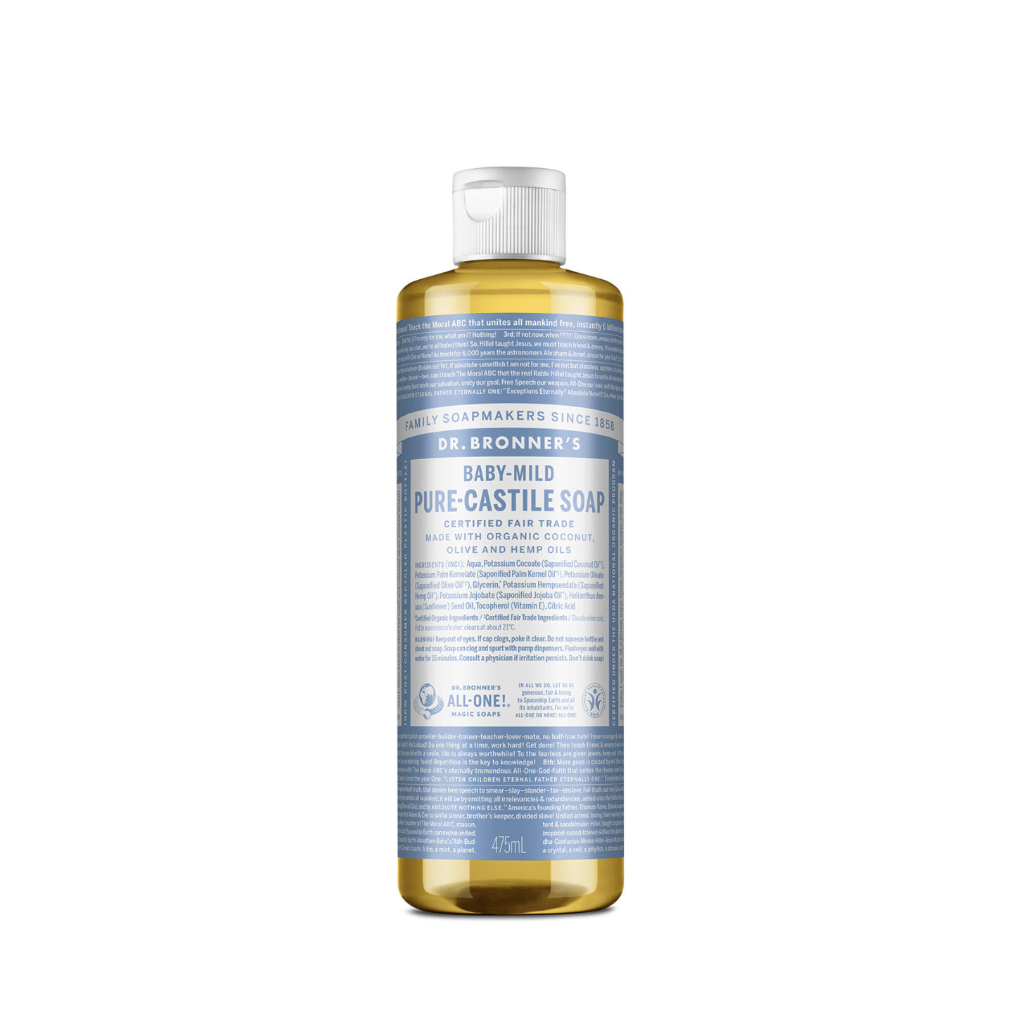 Dr. Bronner's Green Tea Pure Castile Soap, Green Tea Scent, 475ml
