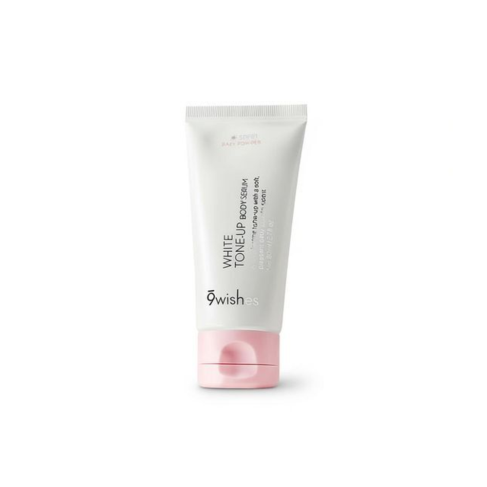 Nine Wishes White Tone-Up Body Serum 80ml (Baby Powder Scent)