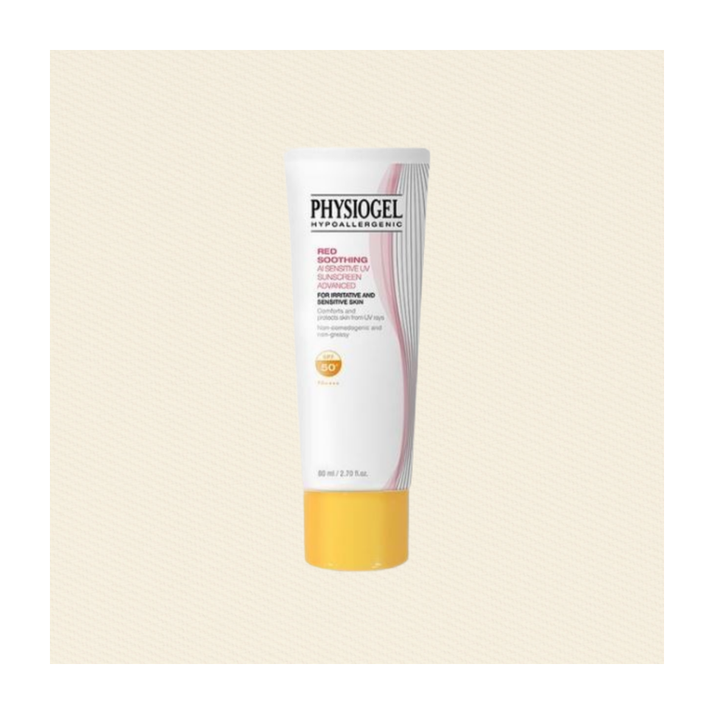 Physiogel Red Soothing AI Sensitive UV Sunscreen 80ml Mineral & Chemical SPF50+