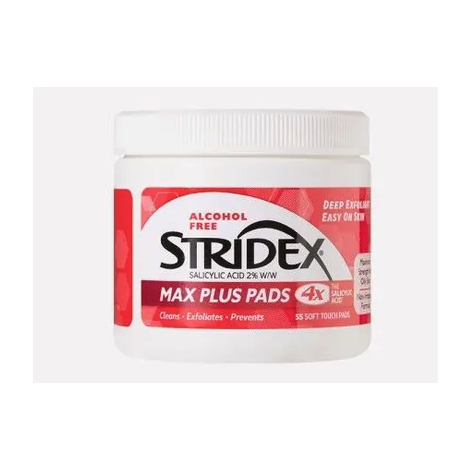 Stridex Max Plus Pads 55 Count