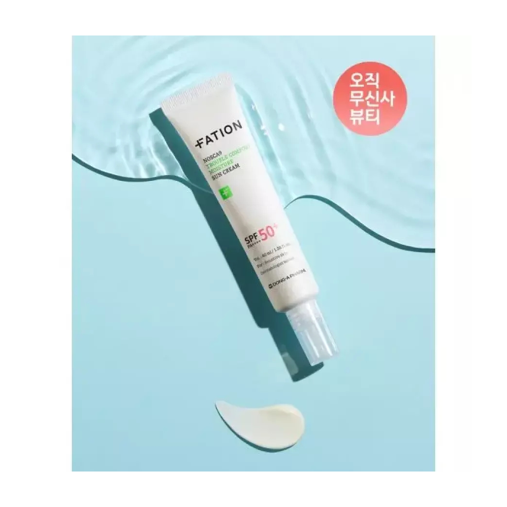FATION Noscain Trouble Comfort Moisture Sun Cream 40ml SPF50+, PA++++