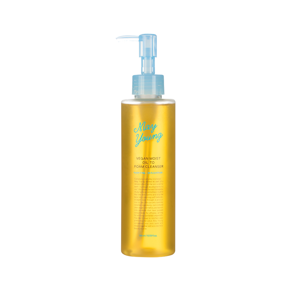 Mayyoung Vegan Moist Oil to Foam Cleanser 195ml