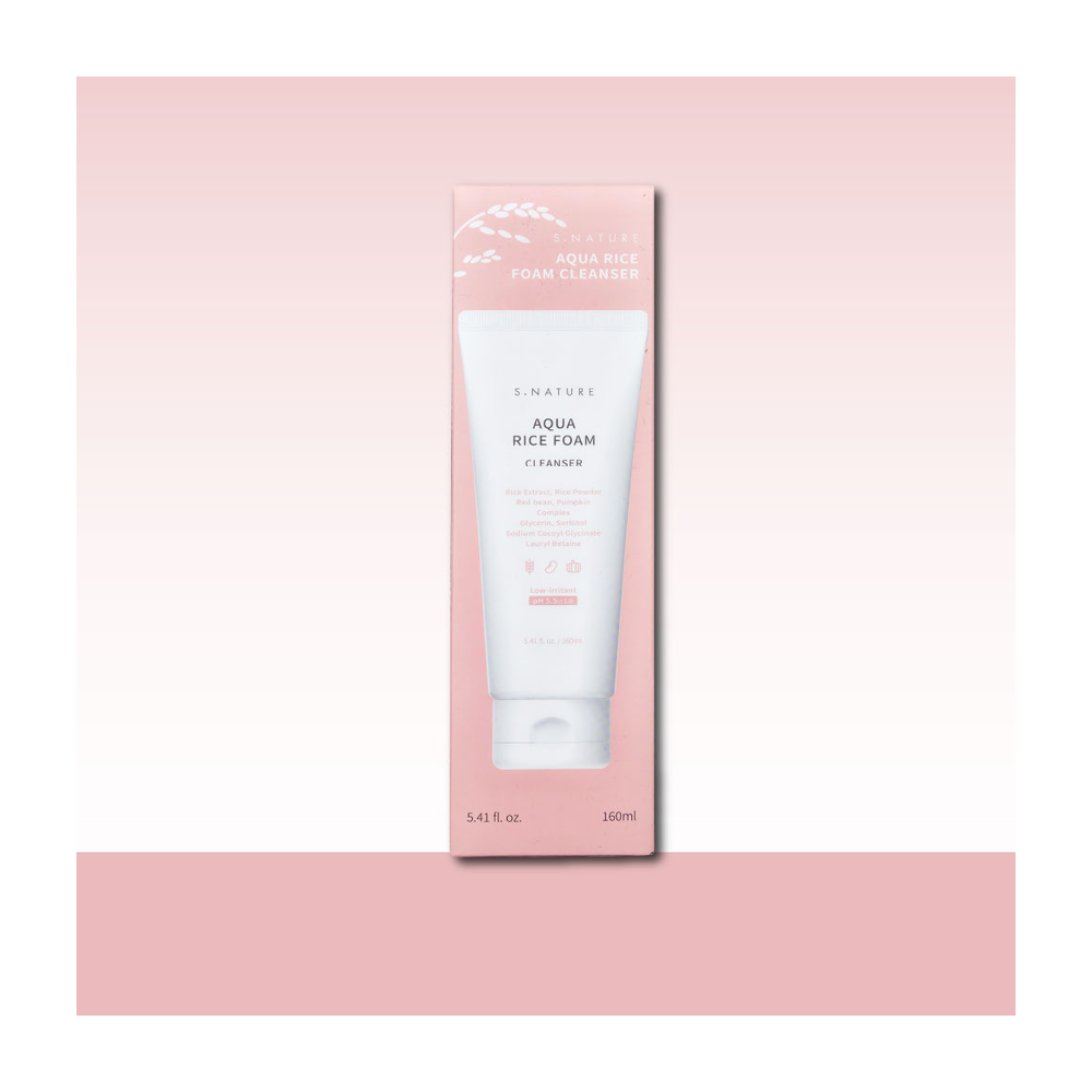 S.NATURE Aqua Rice Mild Acid Cleansing Foam 160ml