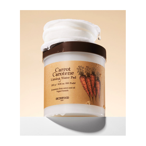 SKINFOOD Carrot Carotene Calming Water Pads 60 Sheets